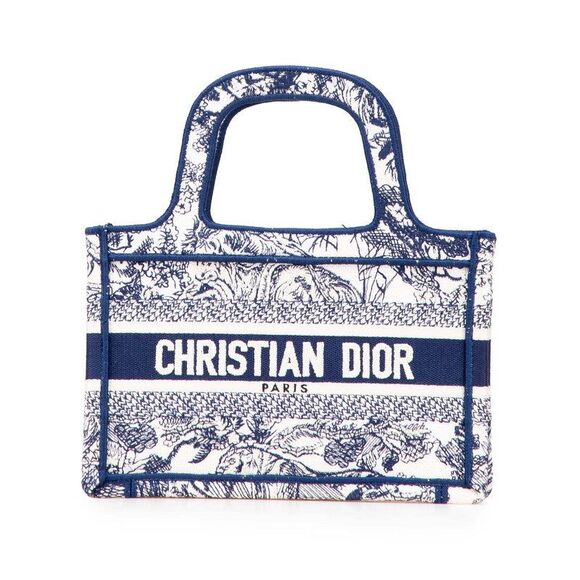 Dior Book Tote Toile de Jouy Canvas Tote Bag - Picture 1 of 8